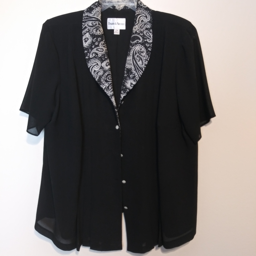 Danny Nicole Black 2 piece Dressy skirt set